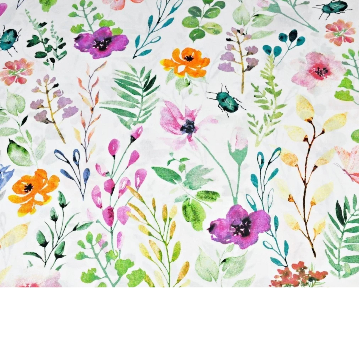 Baumwollstoff Blumenmuster