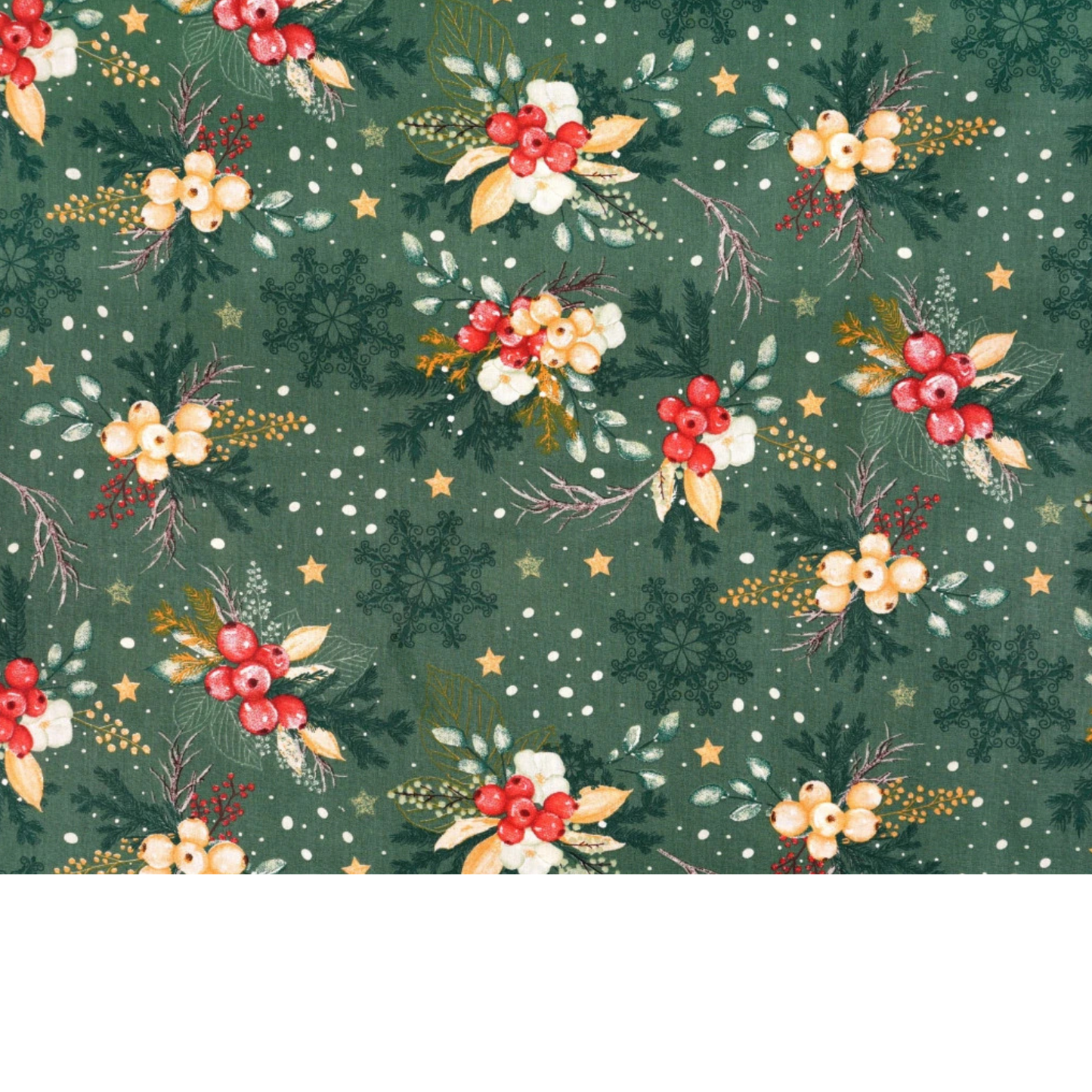 Coupon de Tissu coton Motif Noël - 40cm x 50cm