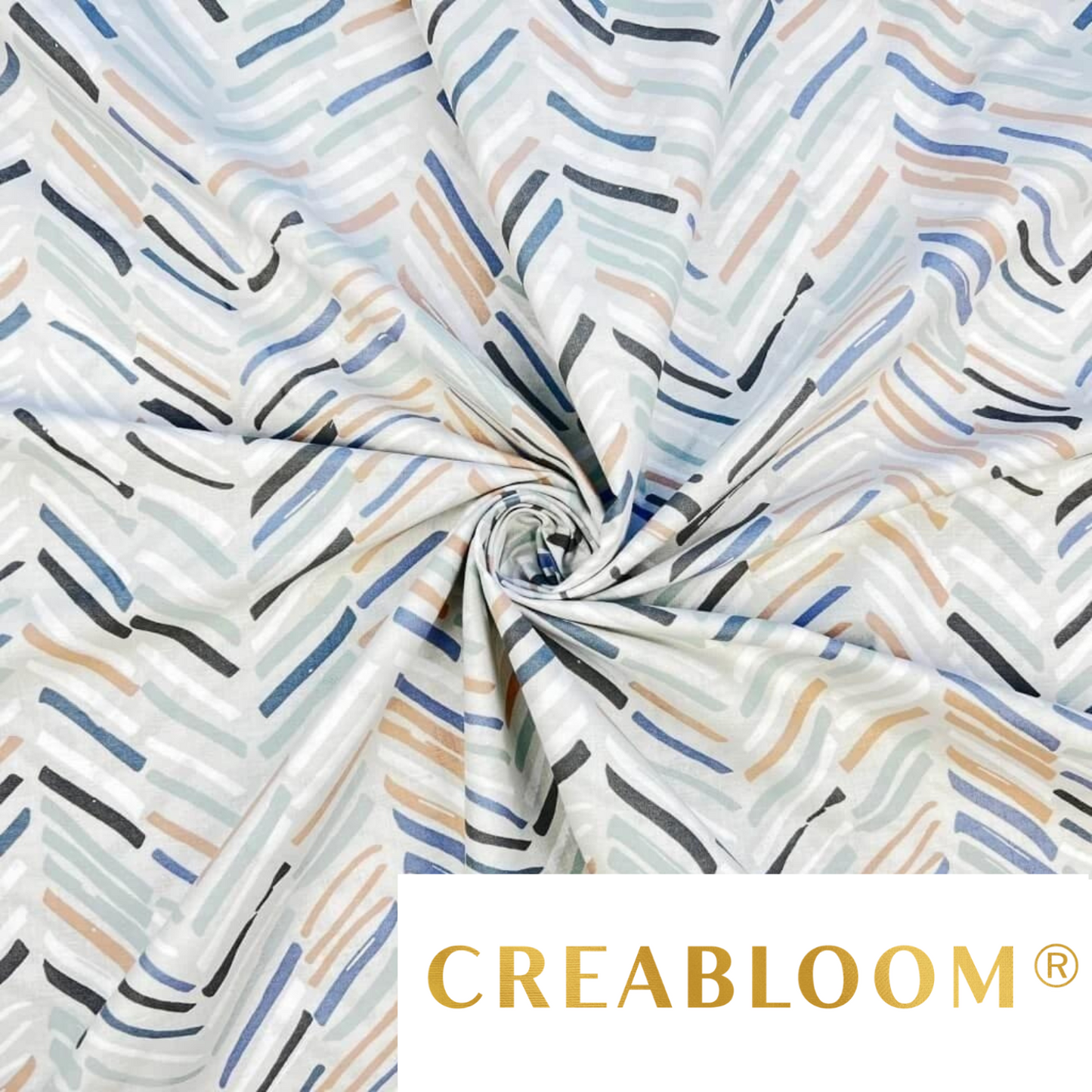 Tissu Coton Motif Géométrique