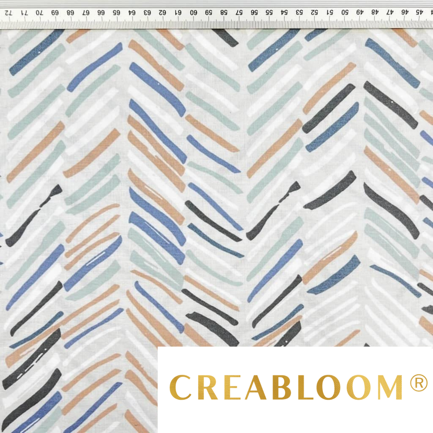Tissu Coton Motif Géométrique