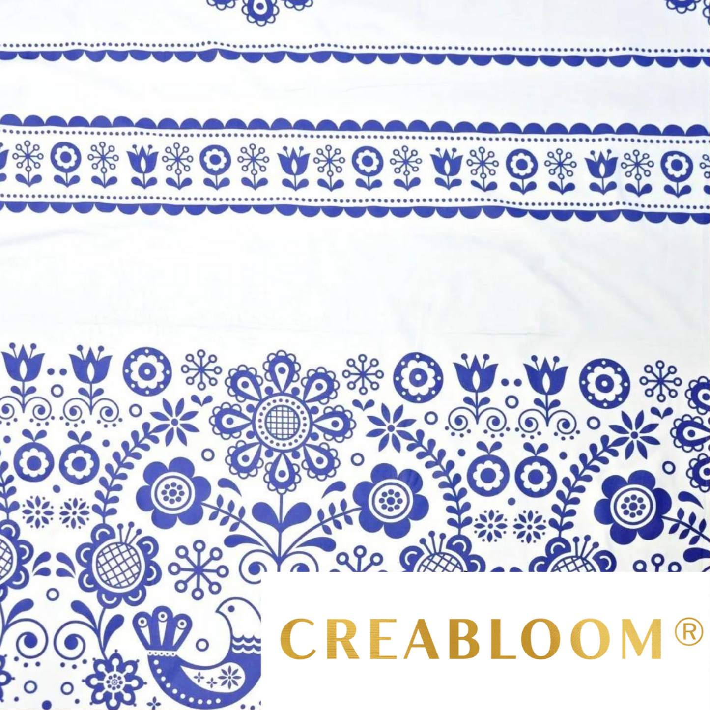 Tissu Coton Motif Fleurs Effet Broderie