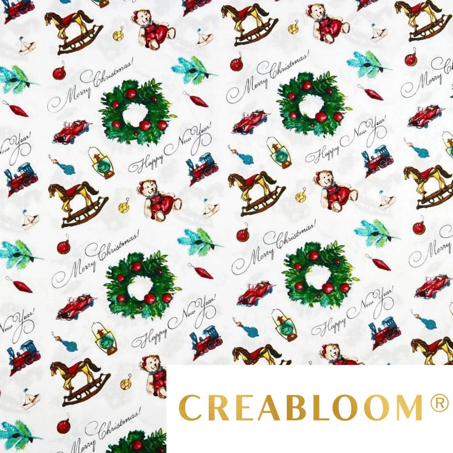 Tissu Coton Motif Noël