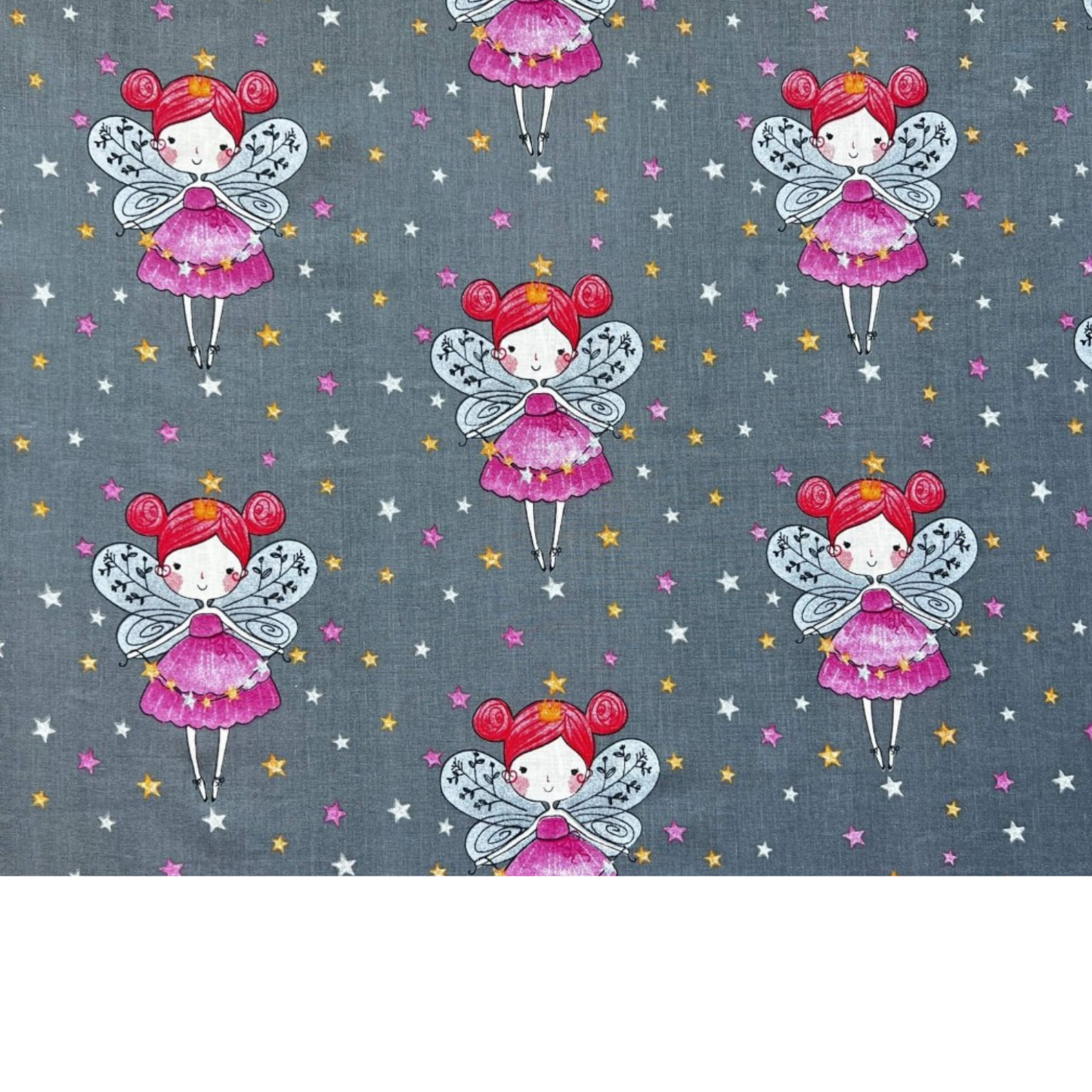 Tissu Coton Motif Fée
