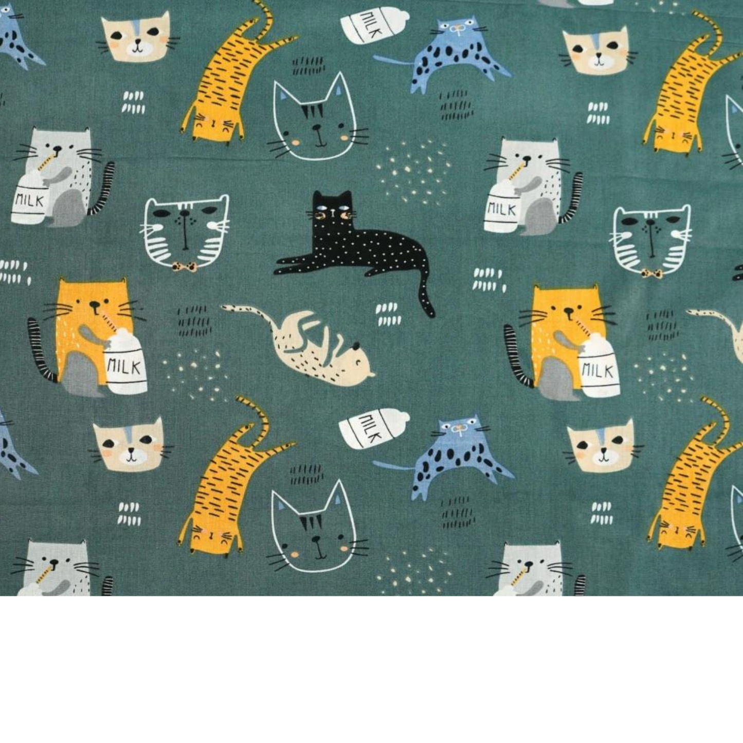 Tissu Coton Motif Chats