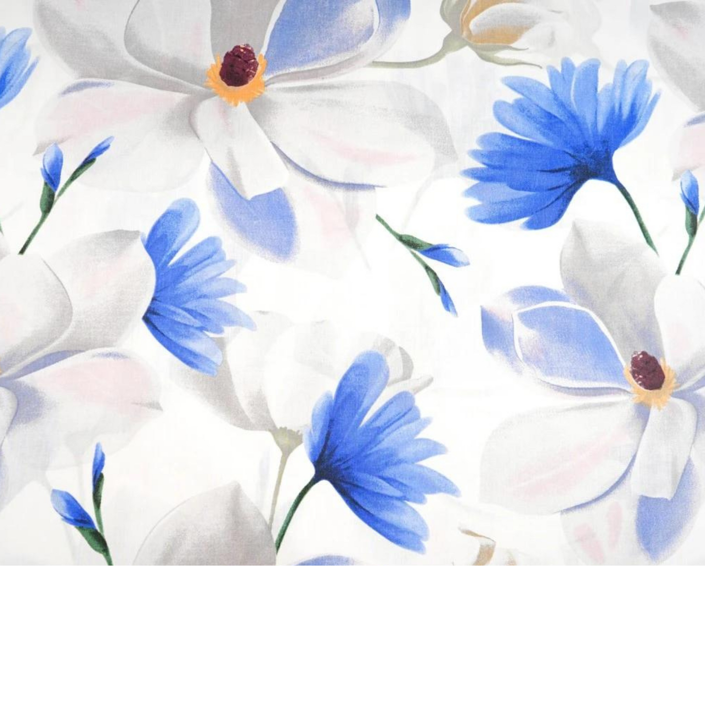 Tissu Coton Imprimé Grandes Fleurs