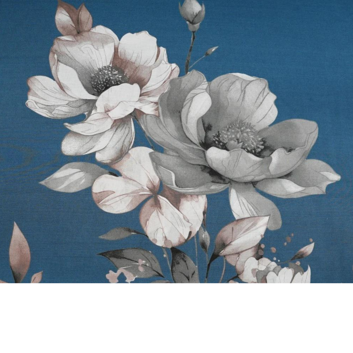 Tissu Coton Imprimé Grandes Fleurs