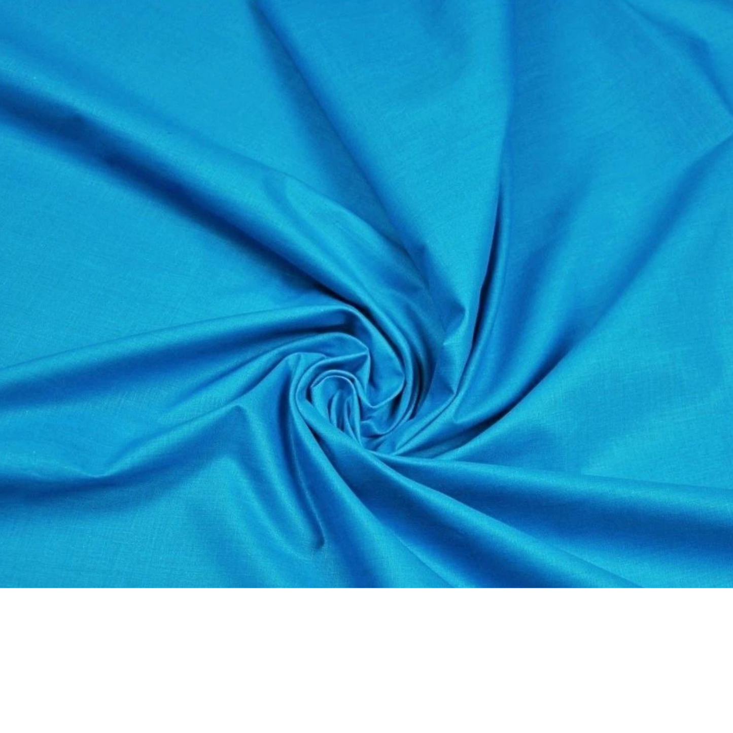 Tissu Coton Uni Turquoise Foncé