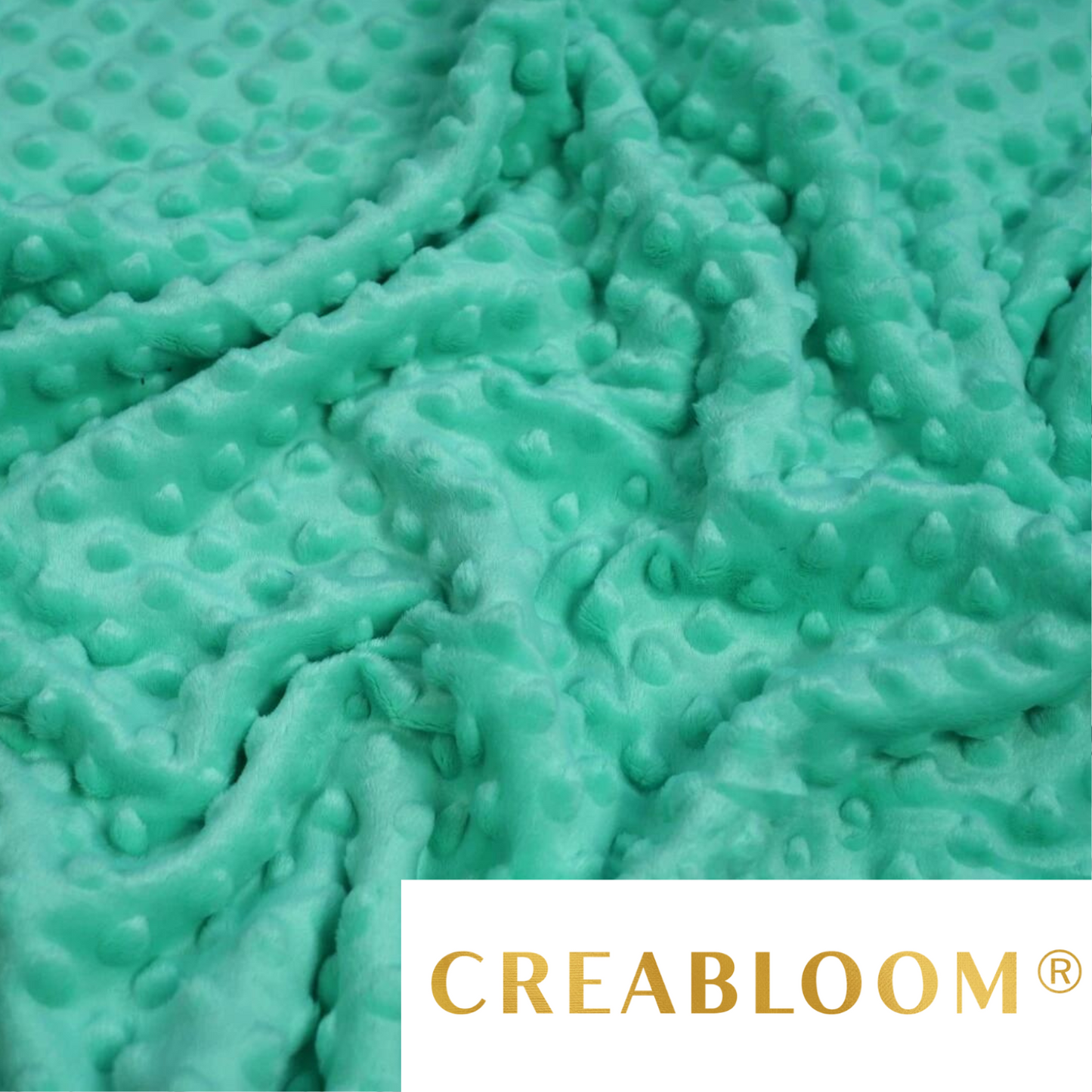 Minky-Türkis-Minky-Stoff