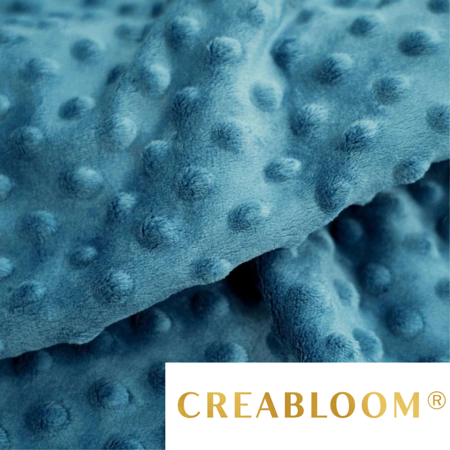 Olivbeiger Minky-Stoff