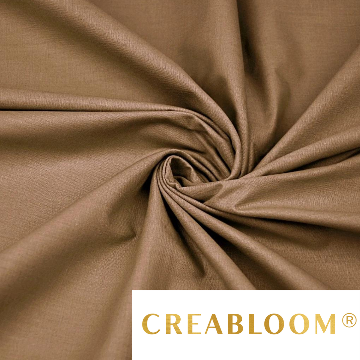 Tissu Coton Uni Choco