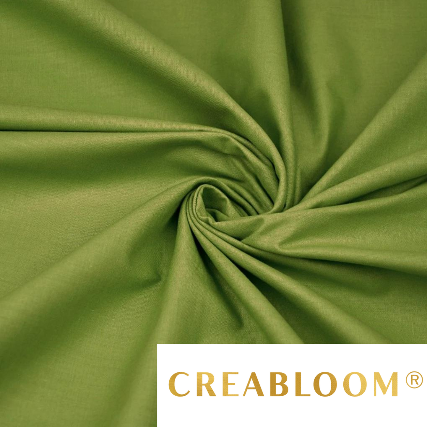 Tissu Coton Uni Olive