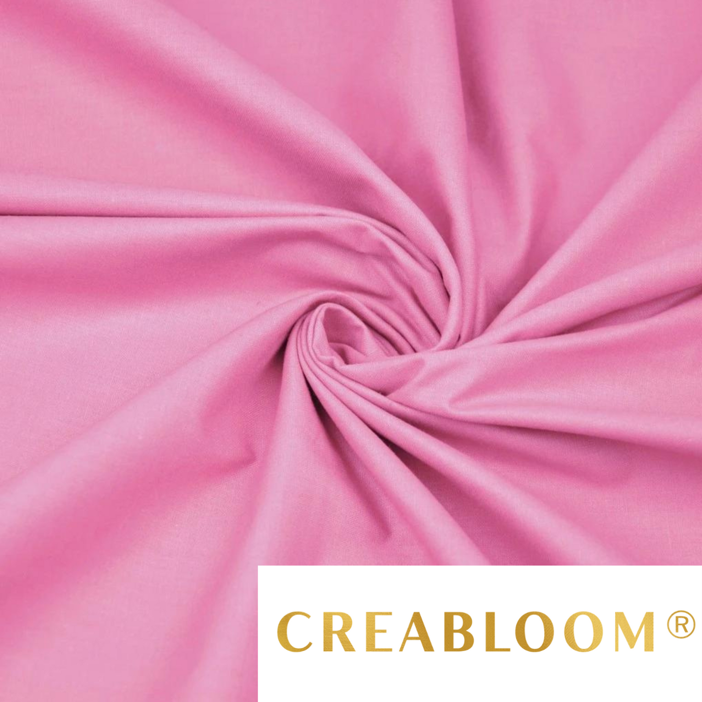 Tissu Coton Uni Rose