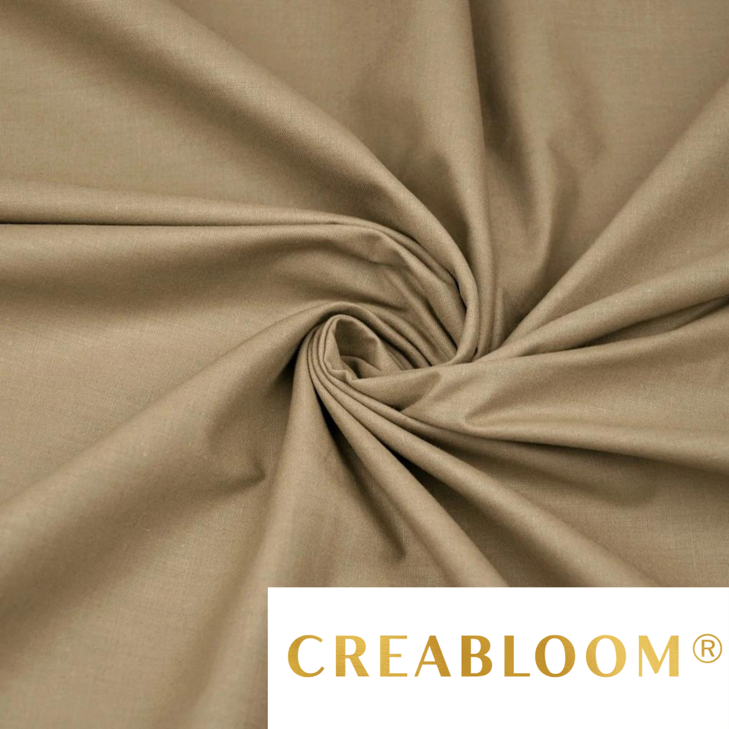 Tissu Coton Uni Café Au Lait