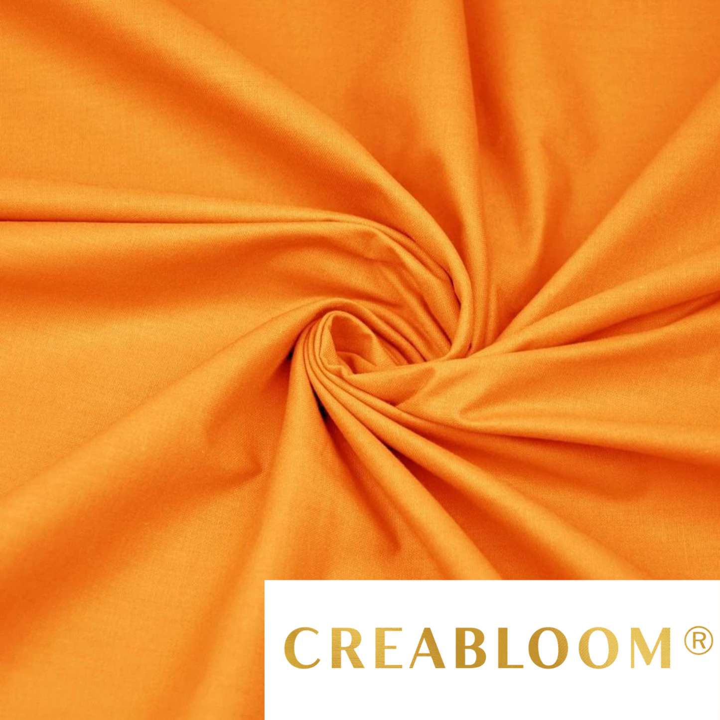 Tissu Coton Uni Orange