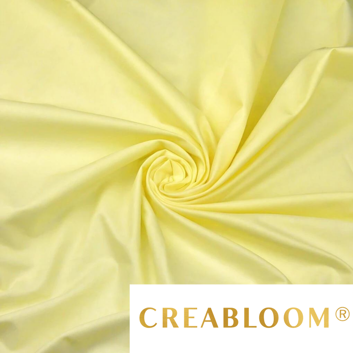 Tissu Coton Uni Jaune Clair