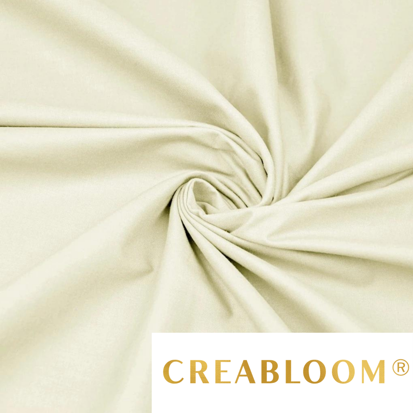 Tissu Coton Uni Ecru