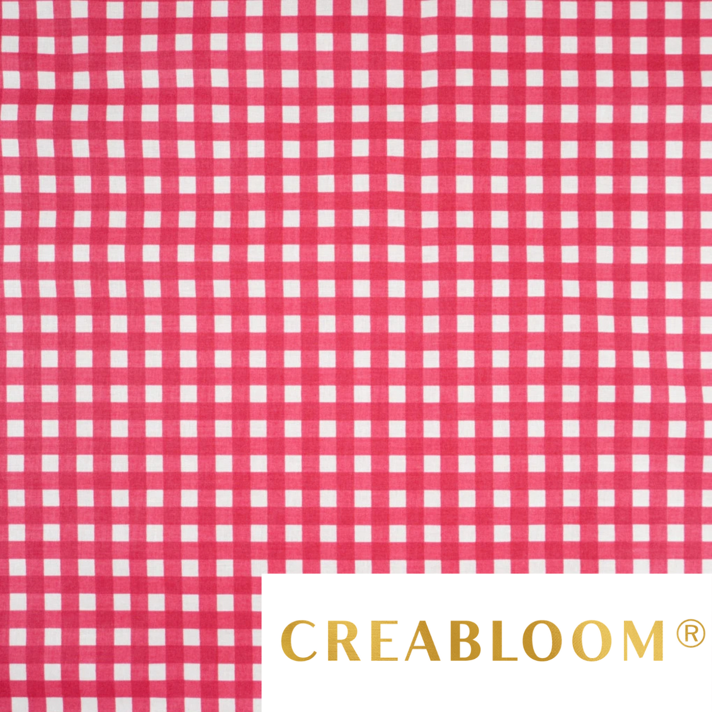 Tissu coton Motif carreaux vichy rouge