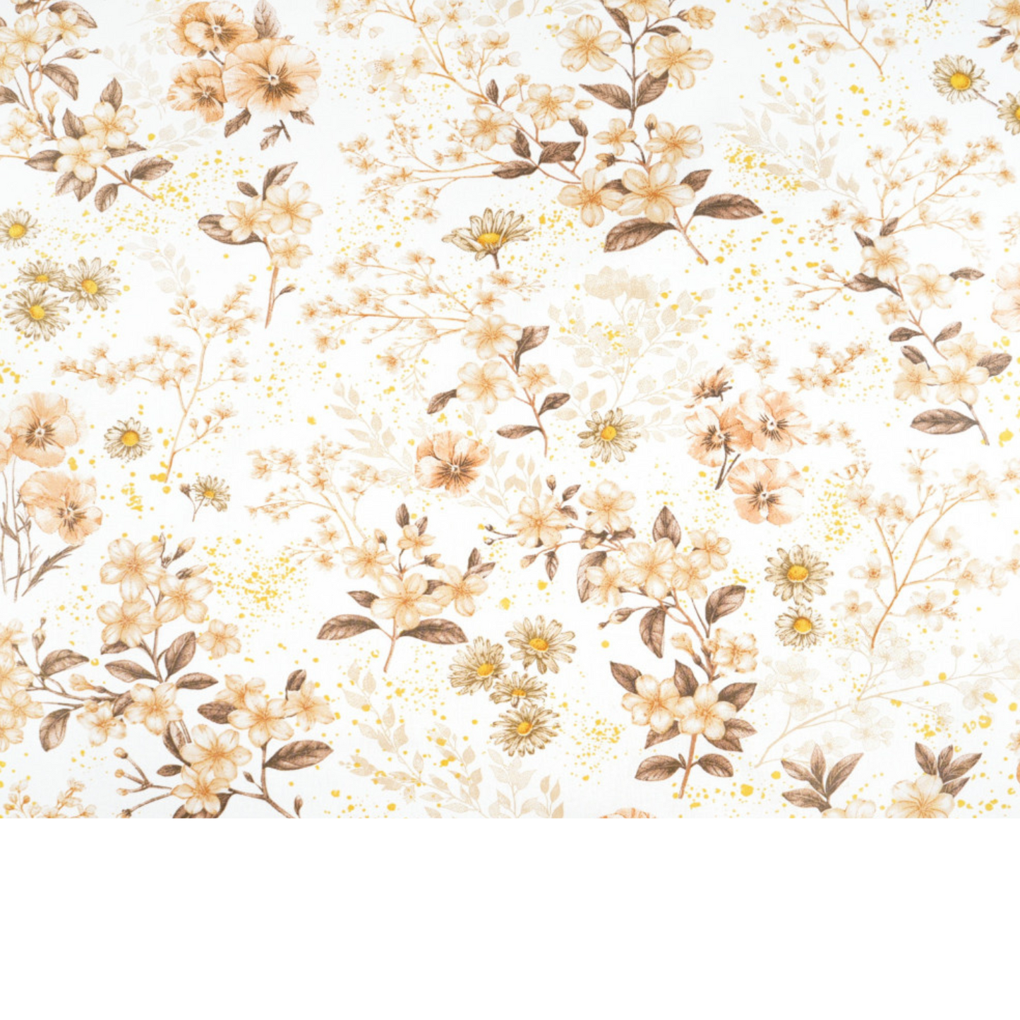 Tissu Coton Imprimé Fleurs