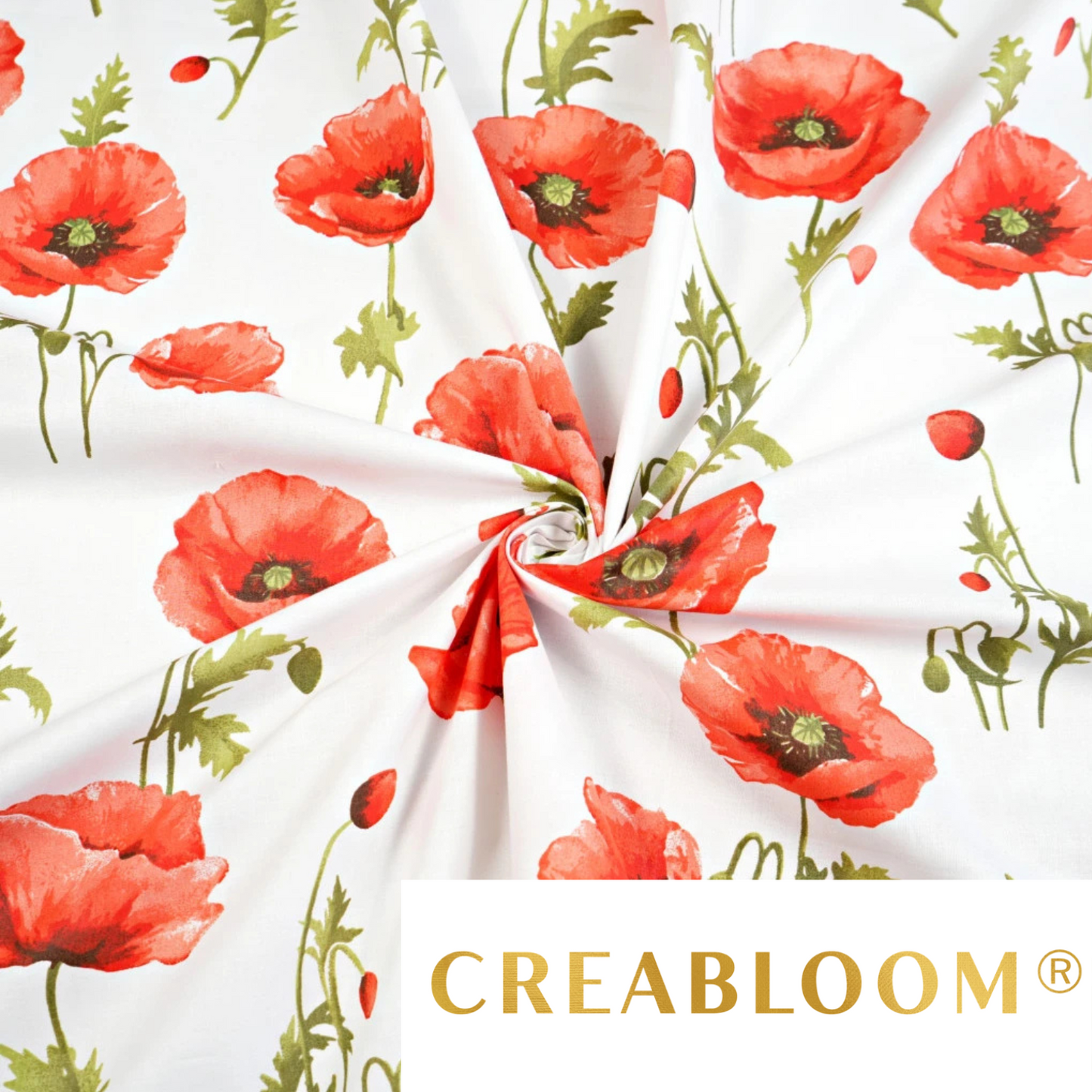 Tissu coton imprimé fleurs