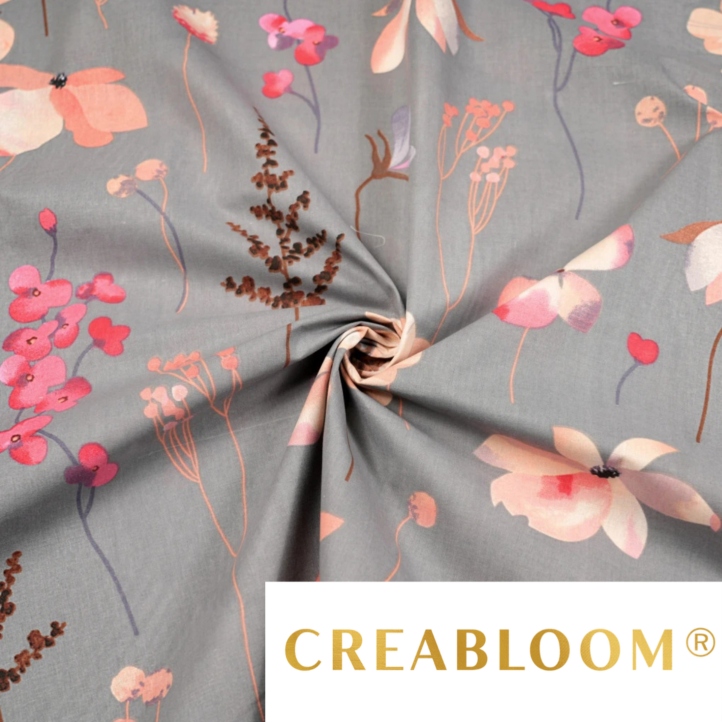 Tissu coton imprimé fleurs
