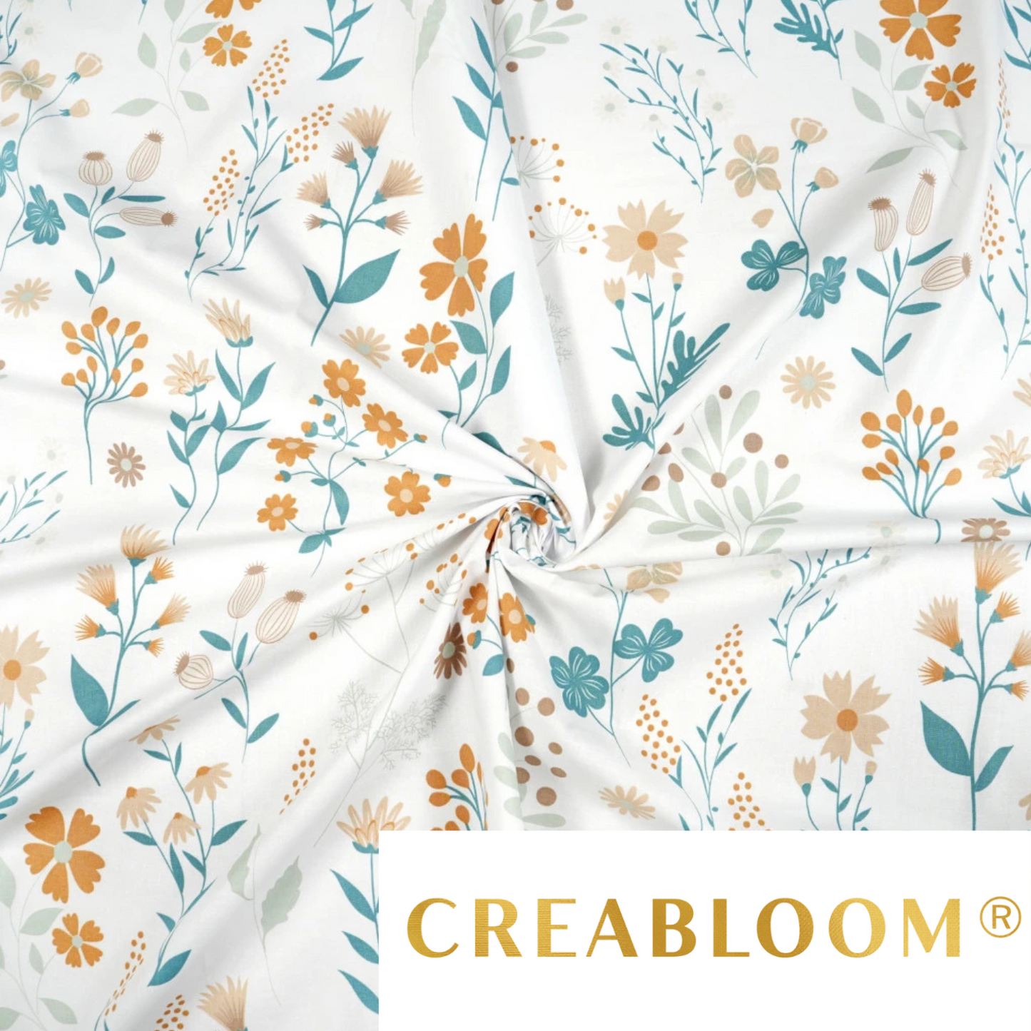 Tissu coton imprimé fleurs