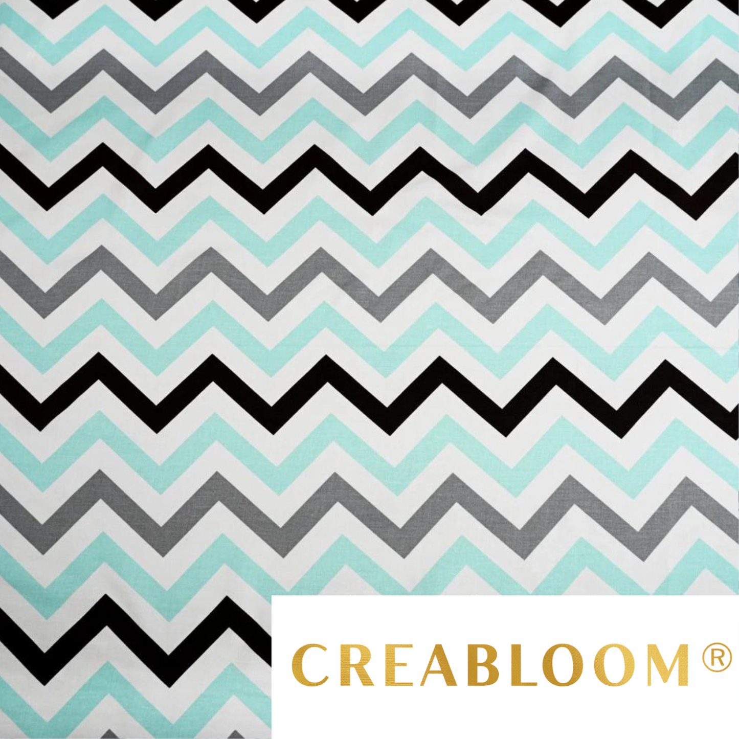Tissu Coton Motif Zigzag
