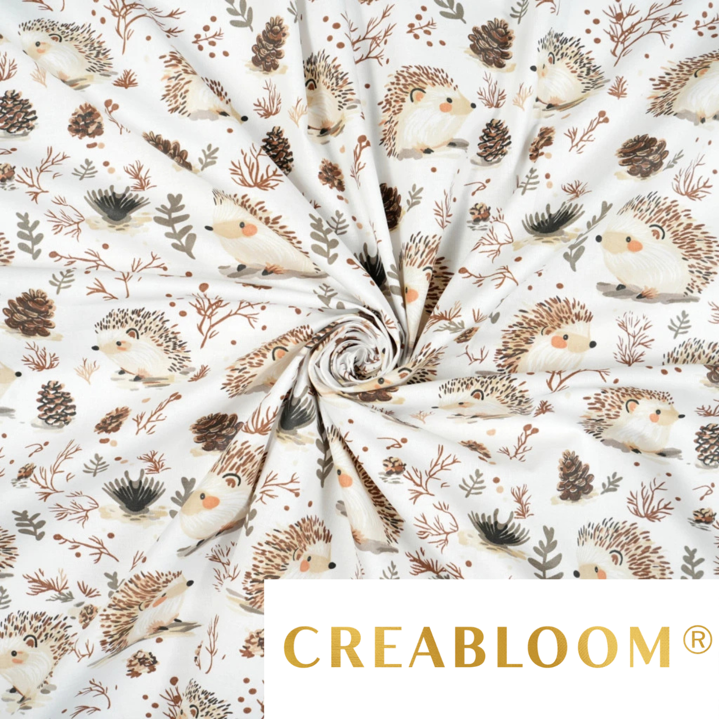 Tissu coton Motif hérissons