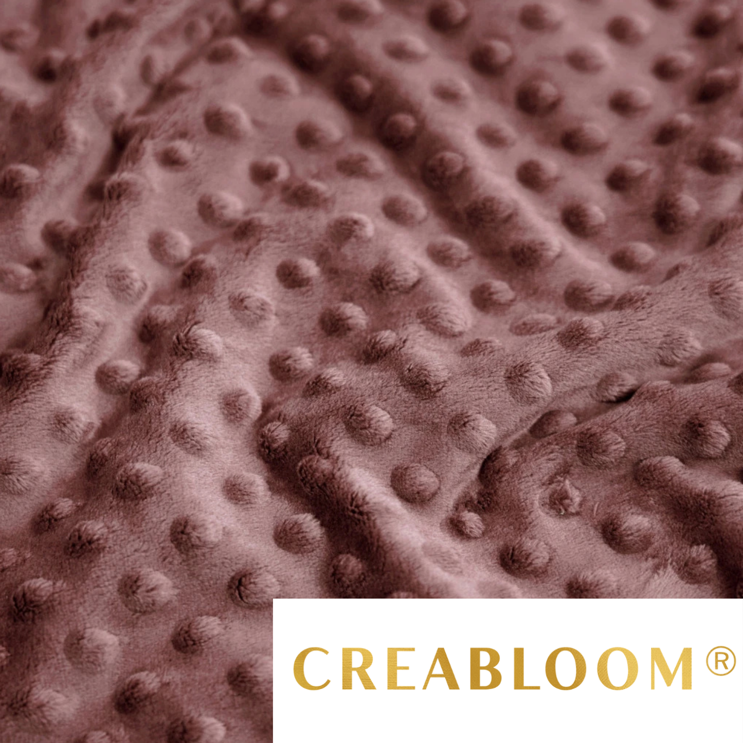 Olivbeiger Minky-Stoff