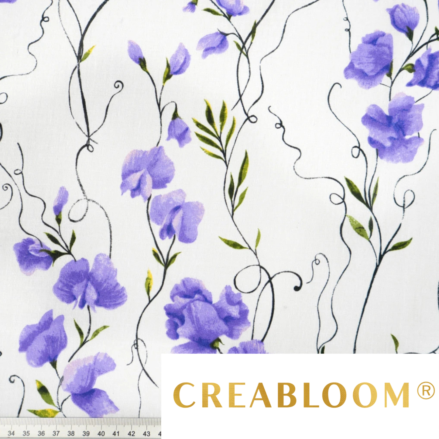 Tissu coton imprimé fleurs