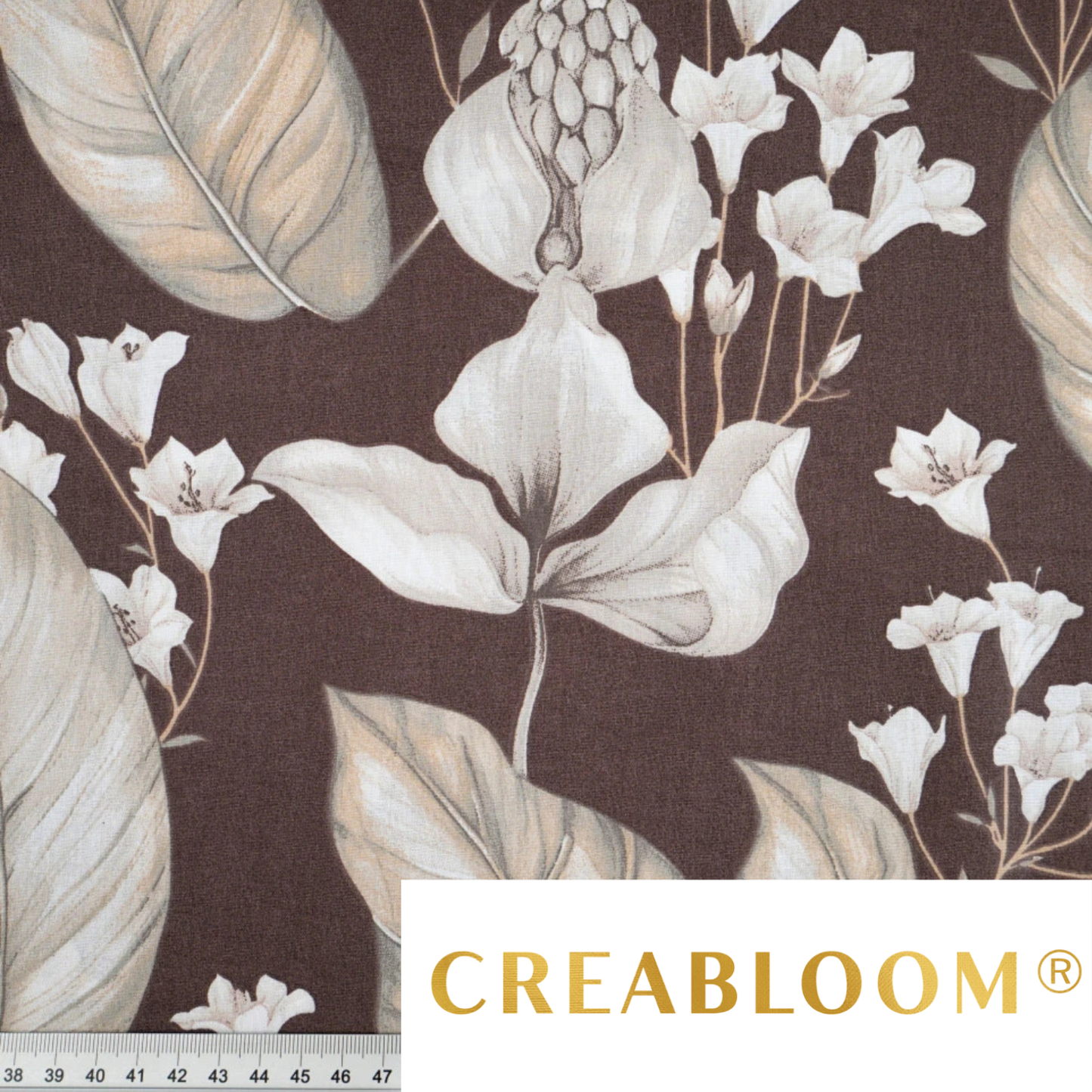 Tissu coton imprimé grandes fleurs