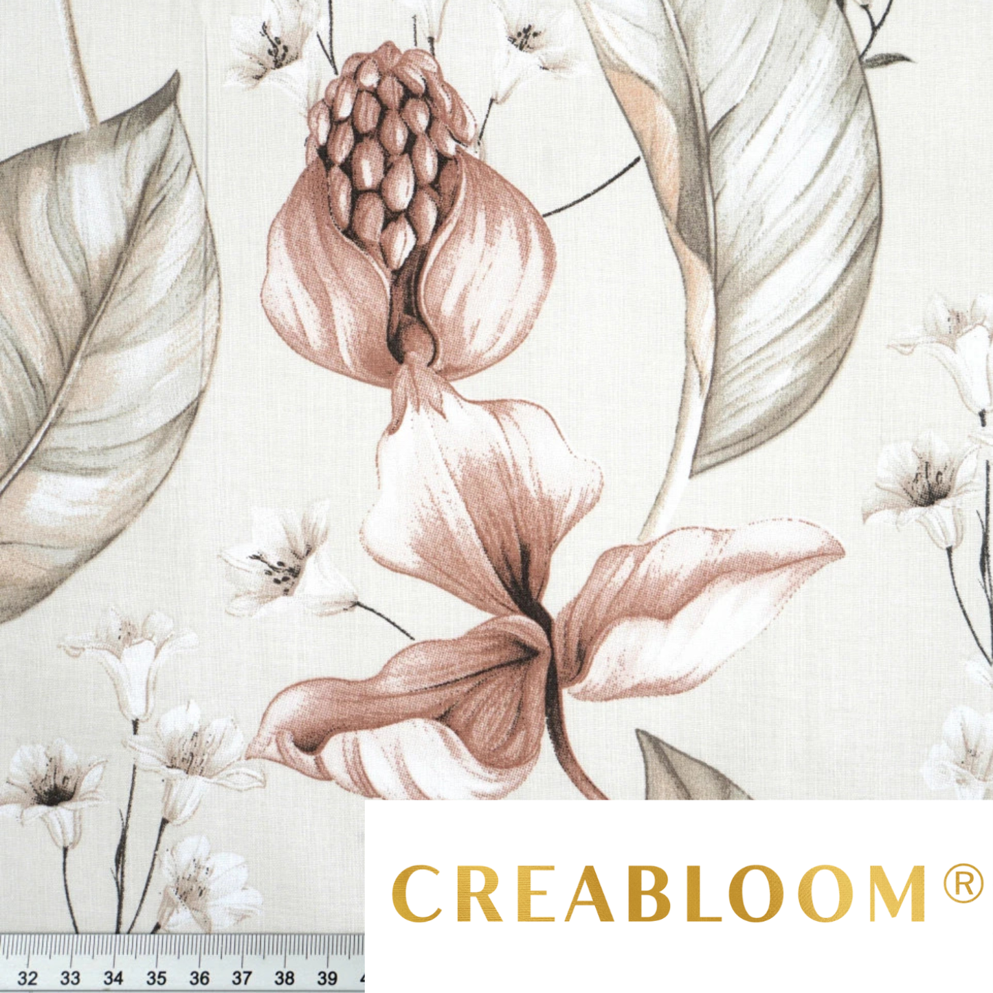 Tissu coton imprimé grandes fleurs