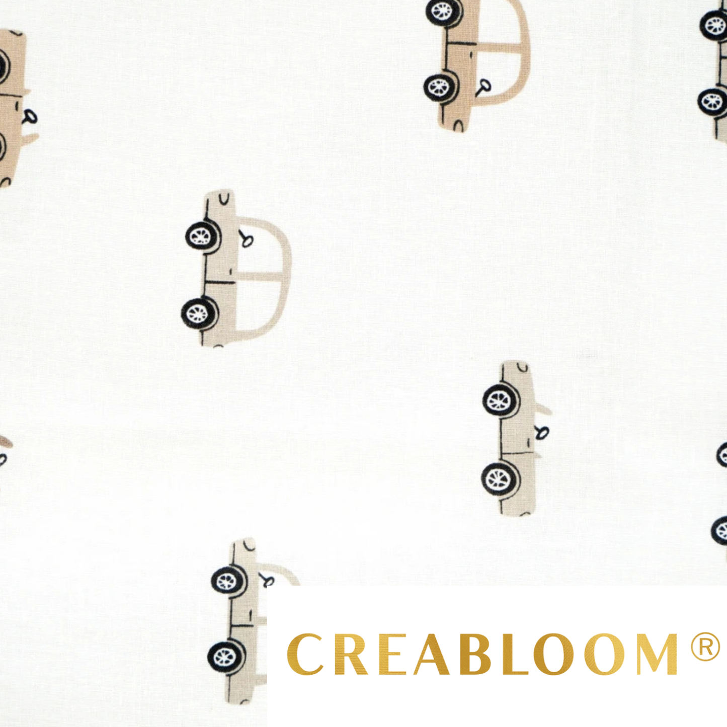 Tissu coton Motif voitures