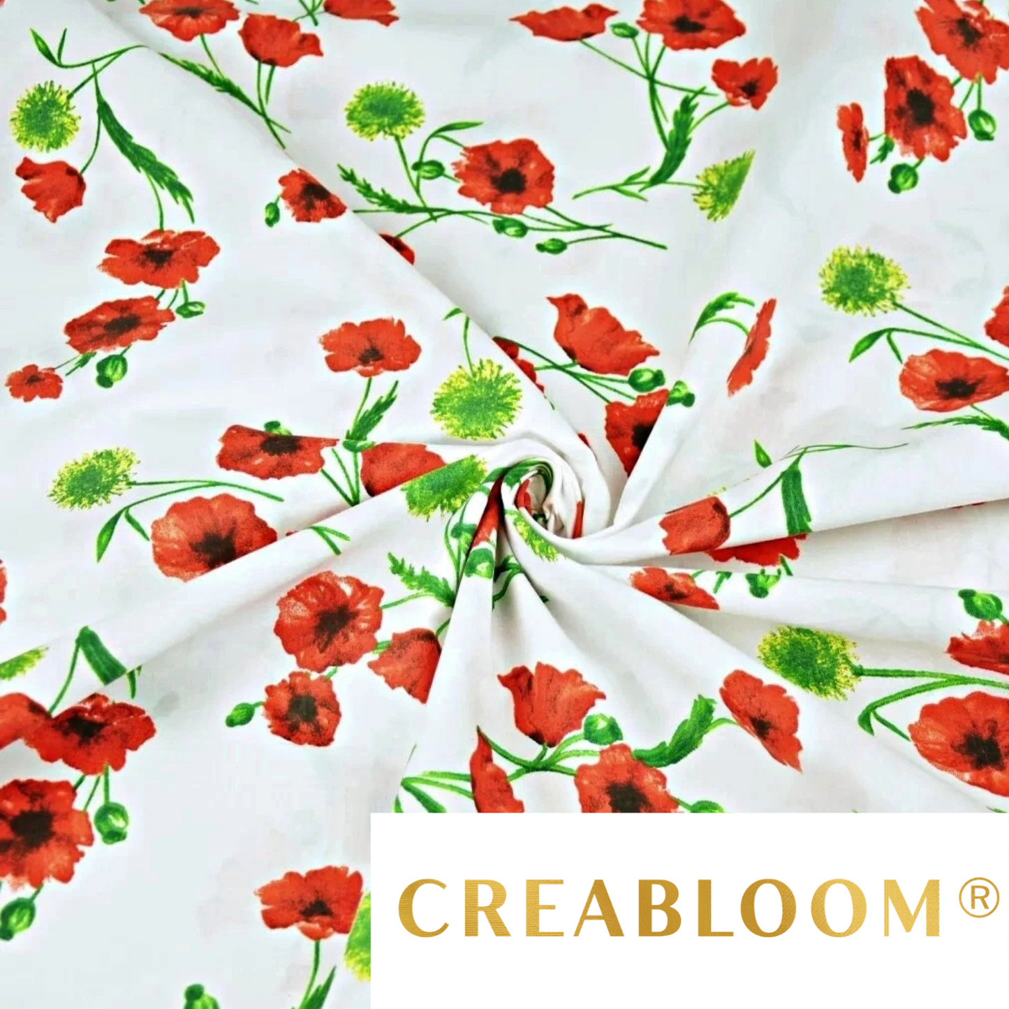 Tissu coton imprimé fleurs