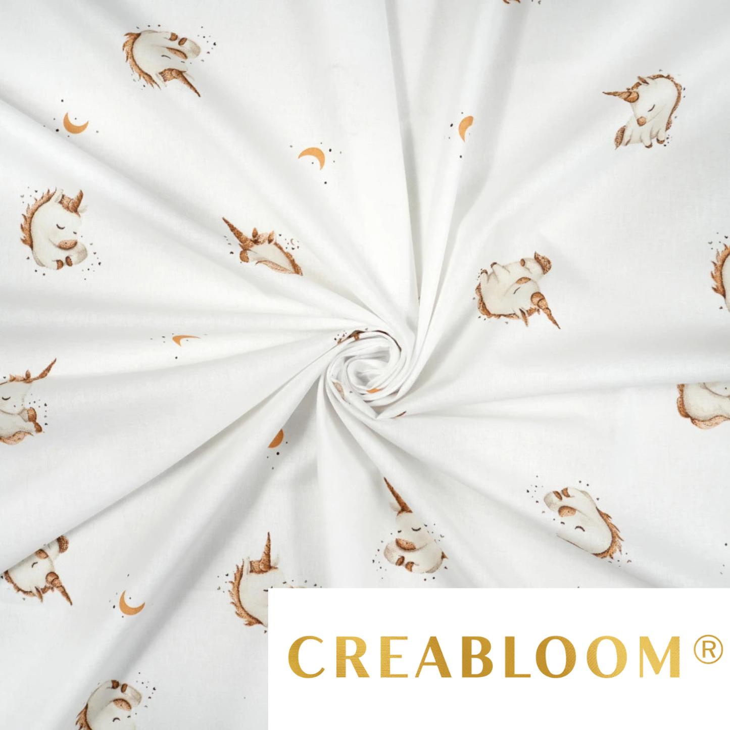 Tissu coton Motif licornes