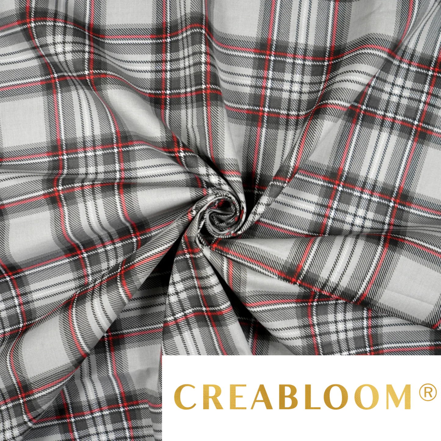 Tissu coton Motif Tartan Noël