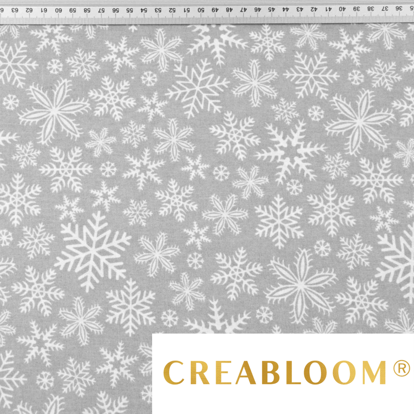 Tissu Coton Motif Noël Flocons De Neige