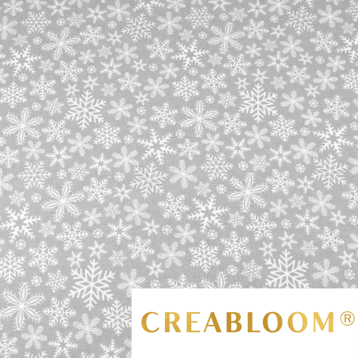 Tissu Coton Motif Noël Flocons De Neige