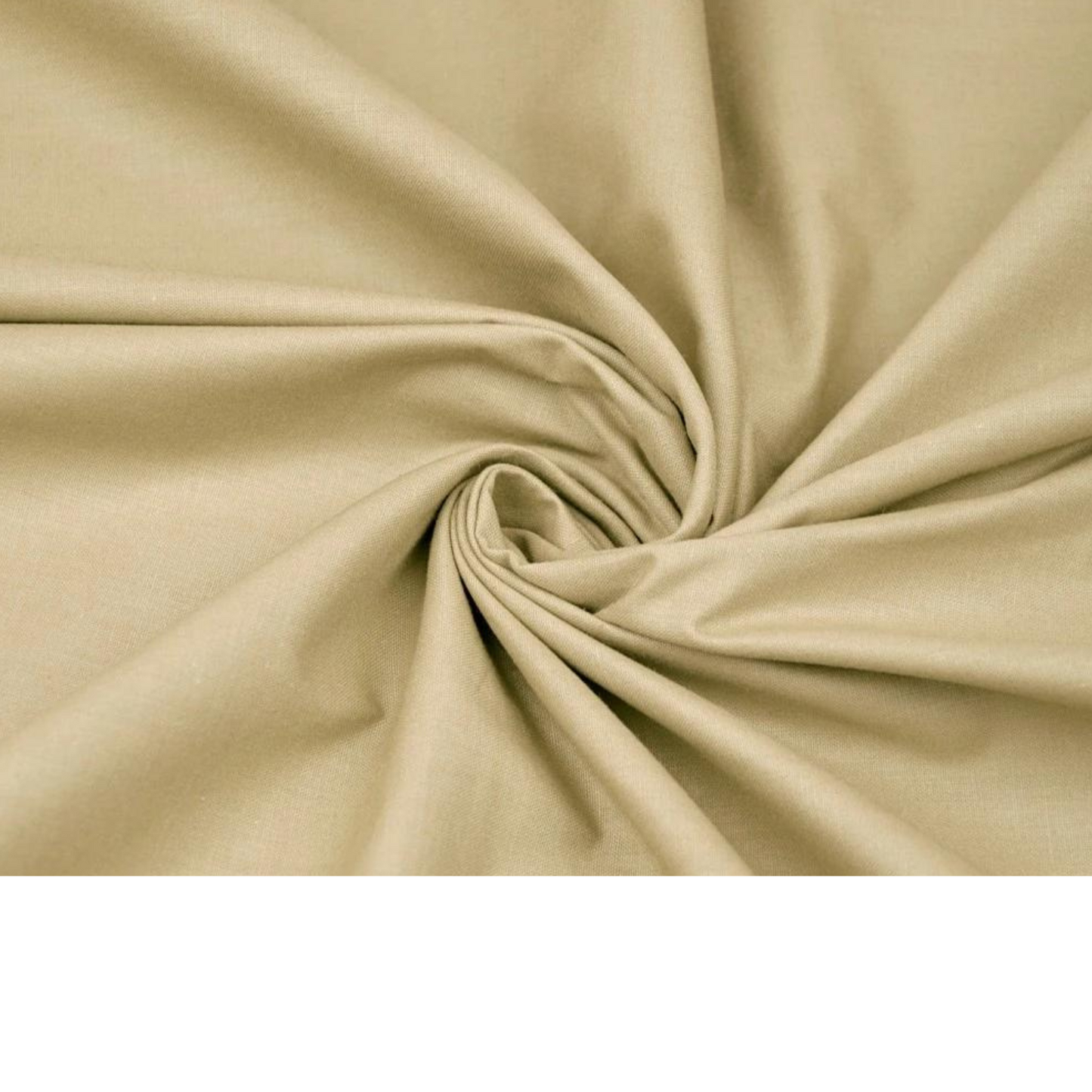 Tissu Coton Uni Beige Sable