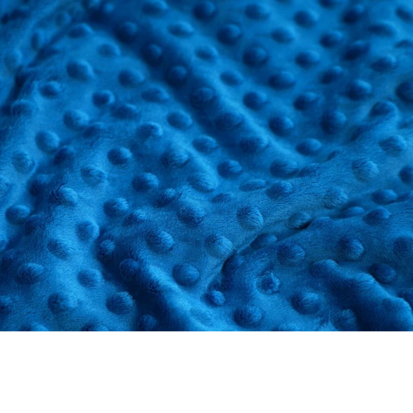 Tissu Minky Bleu Saphir