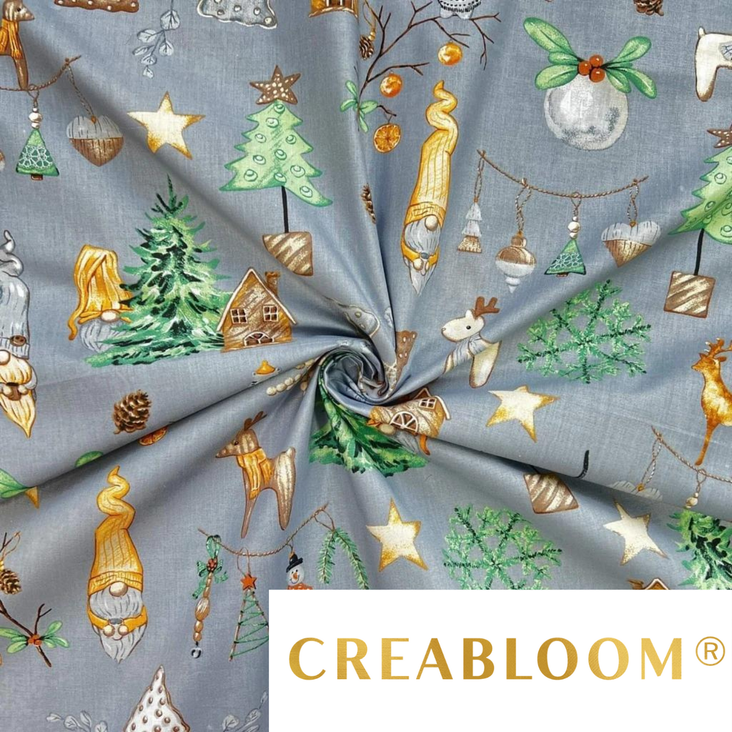 Tissu Coton Motif Noël