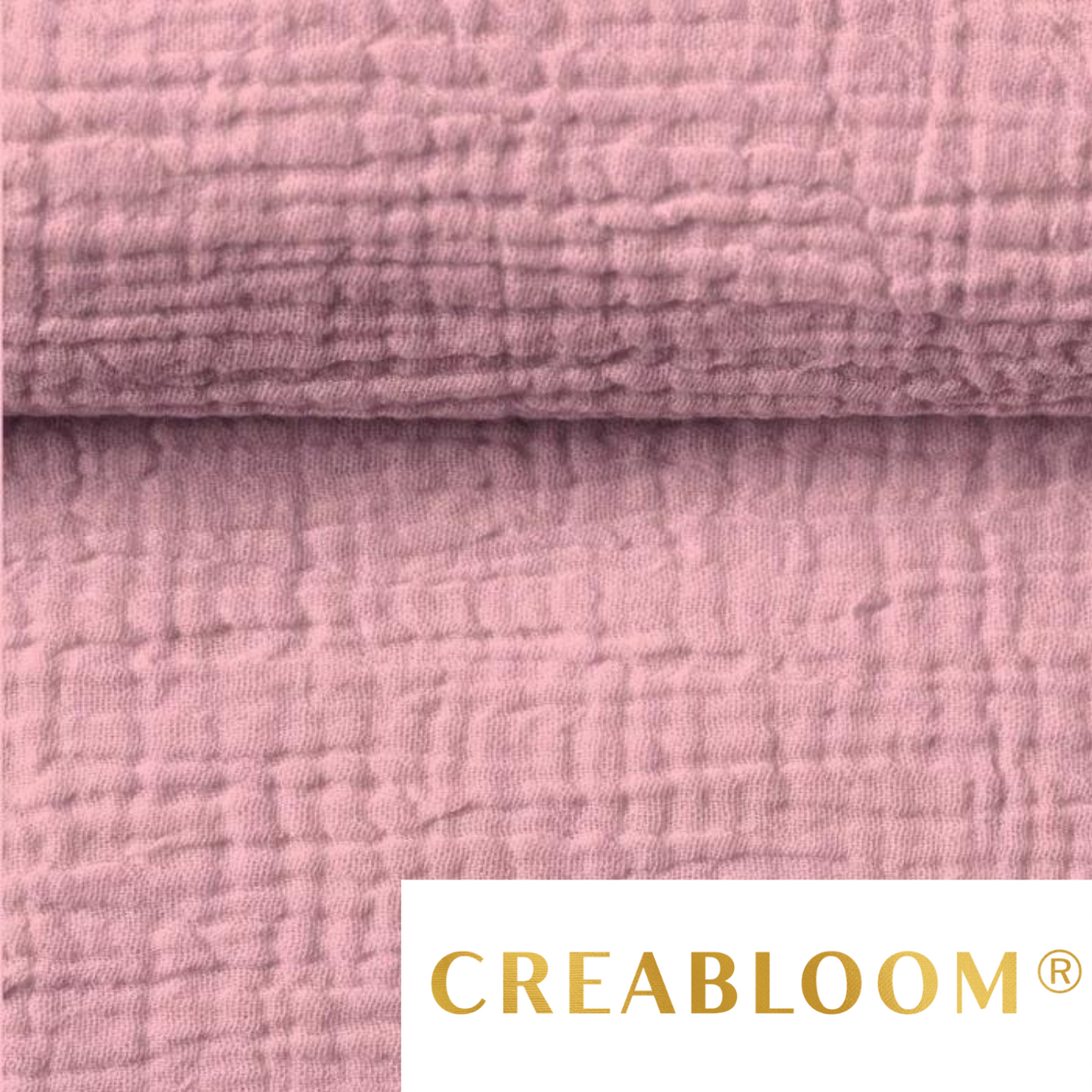 Beigefarbener Doppelgaze-Stoff