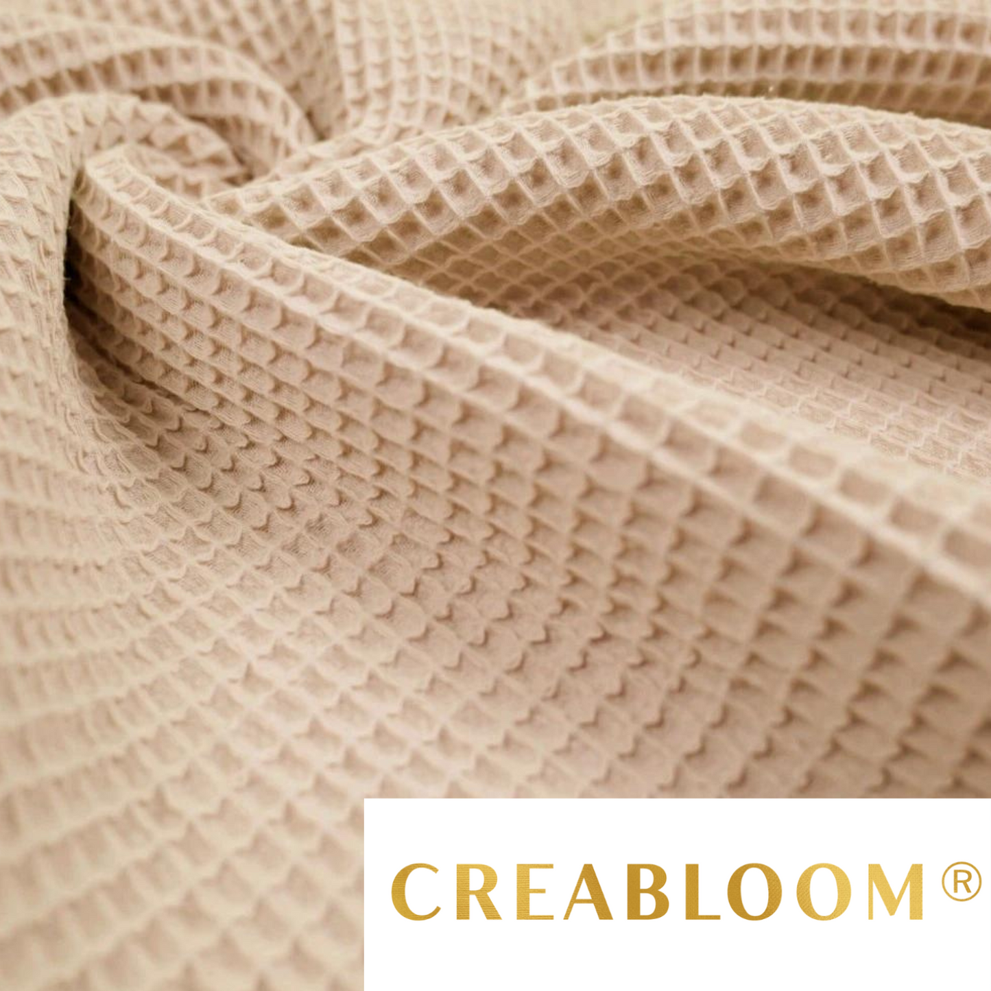 Tissu Nid d'abeille - Piqué Gaufré rose rétro