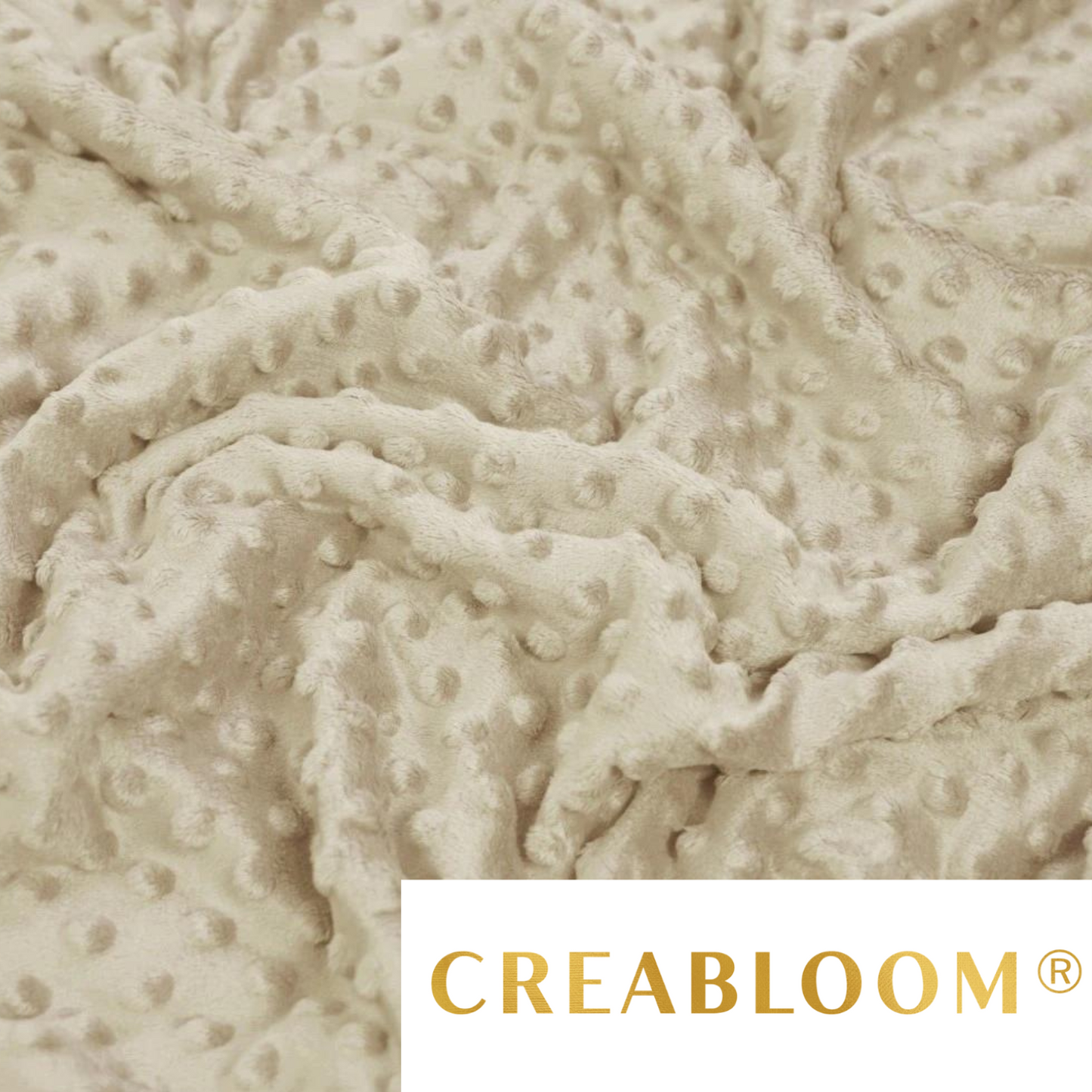 Sandbeiger Minky-Stoff