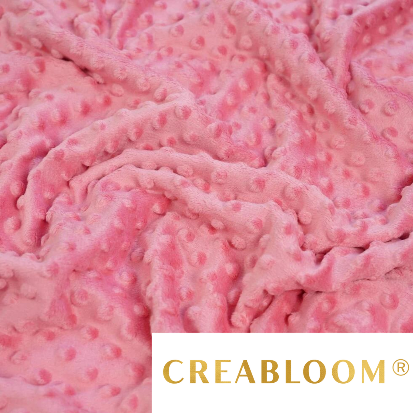 Tissu Minky Fraise Glacée