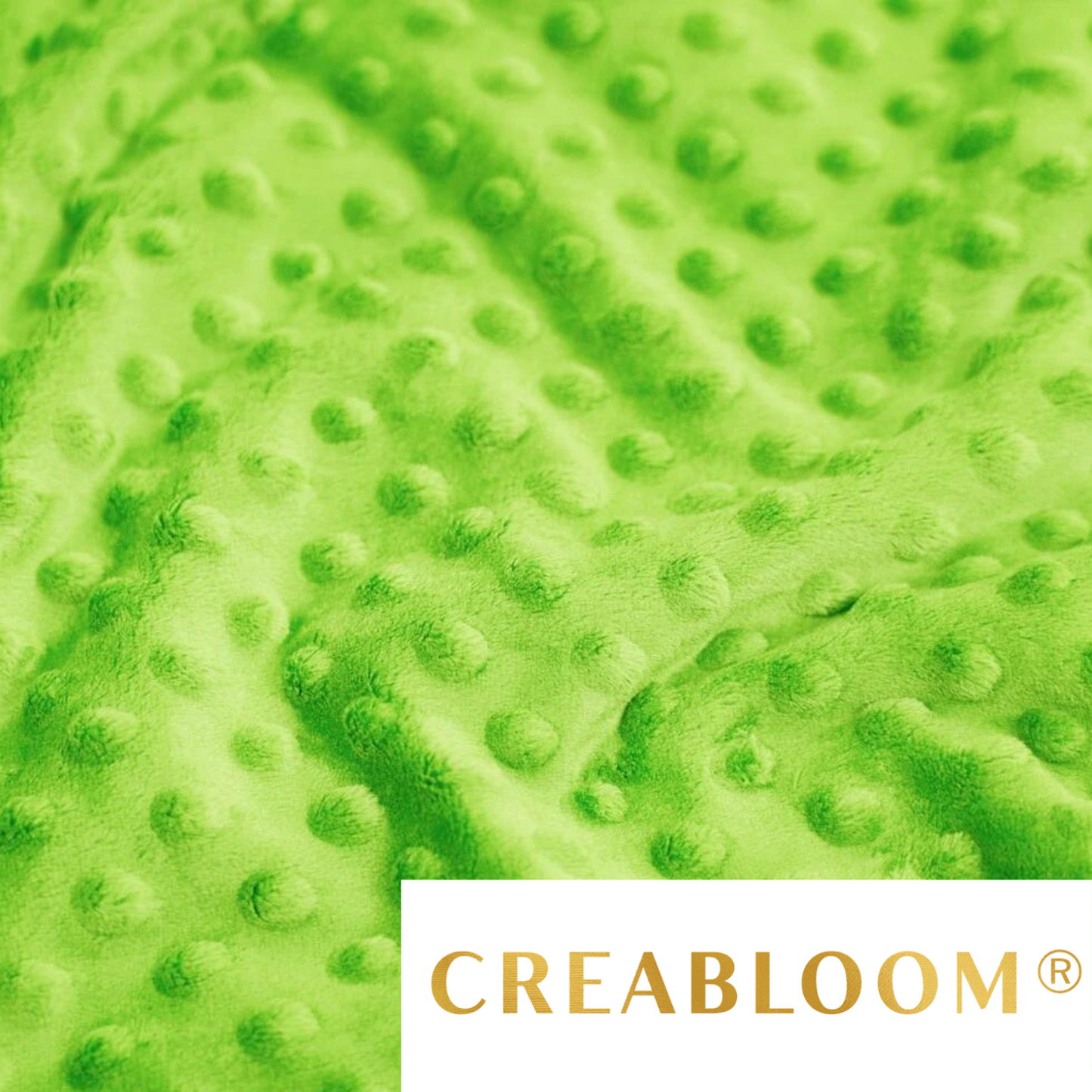 Jasmingrüner Minky-Stoff