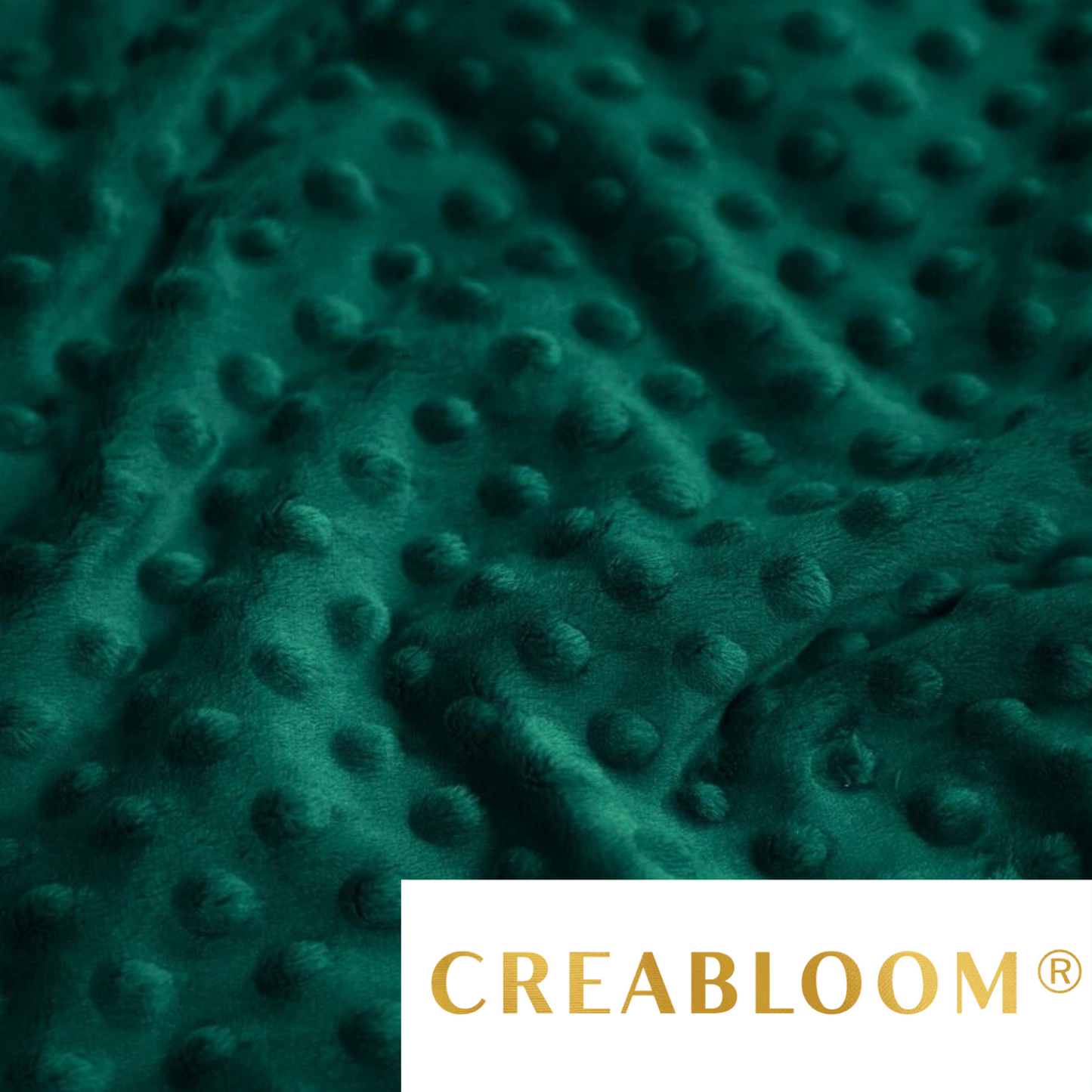 Flaschengrüner Minky-Stoff