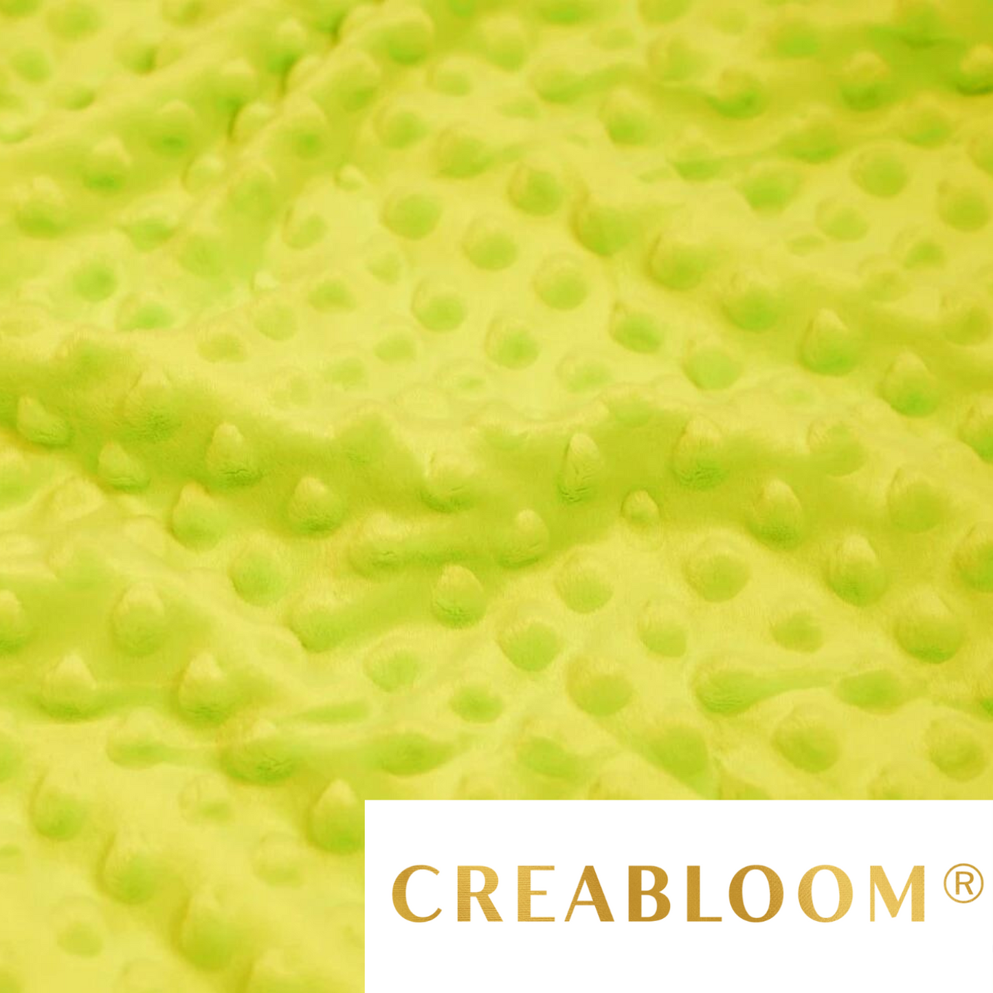 Zitronengelber Minky-Stoff