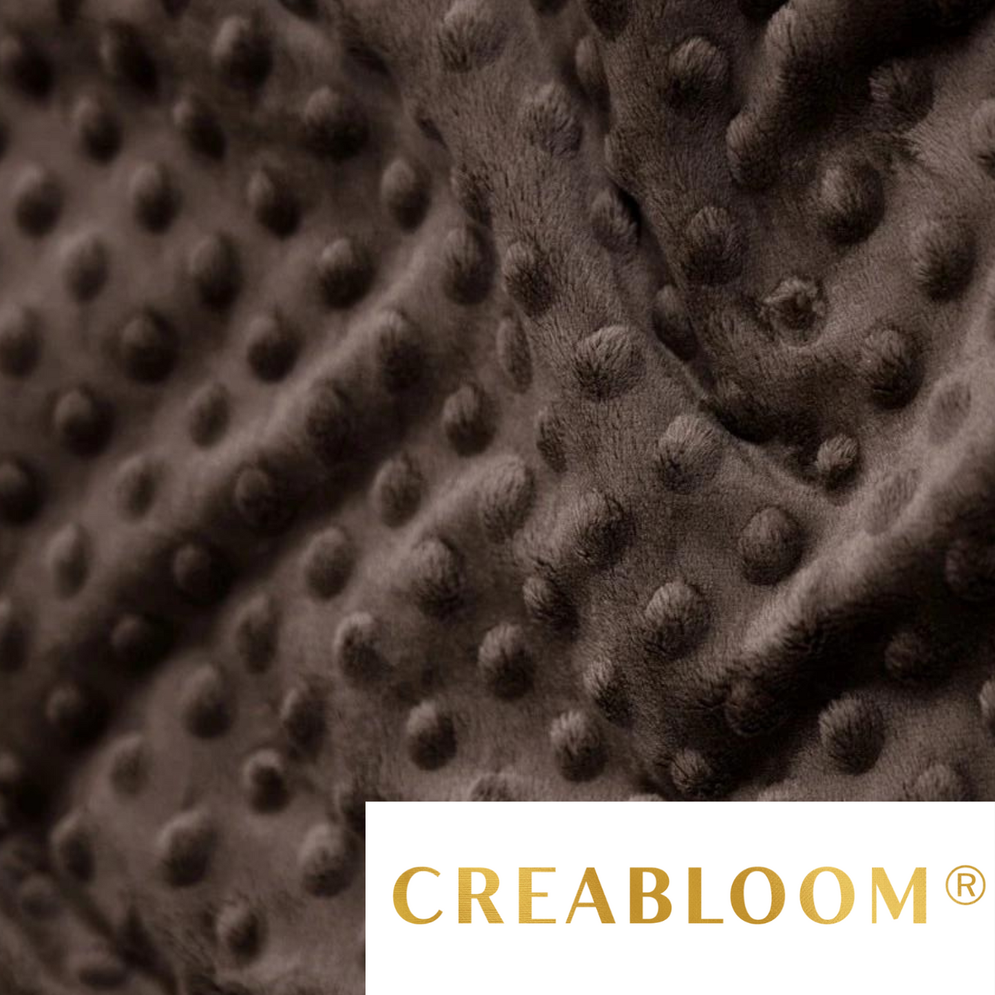 Kakaobrauner Minky-Stoff