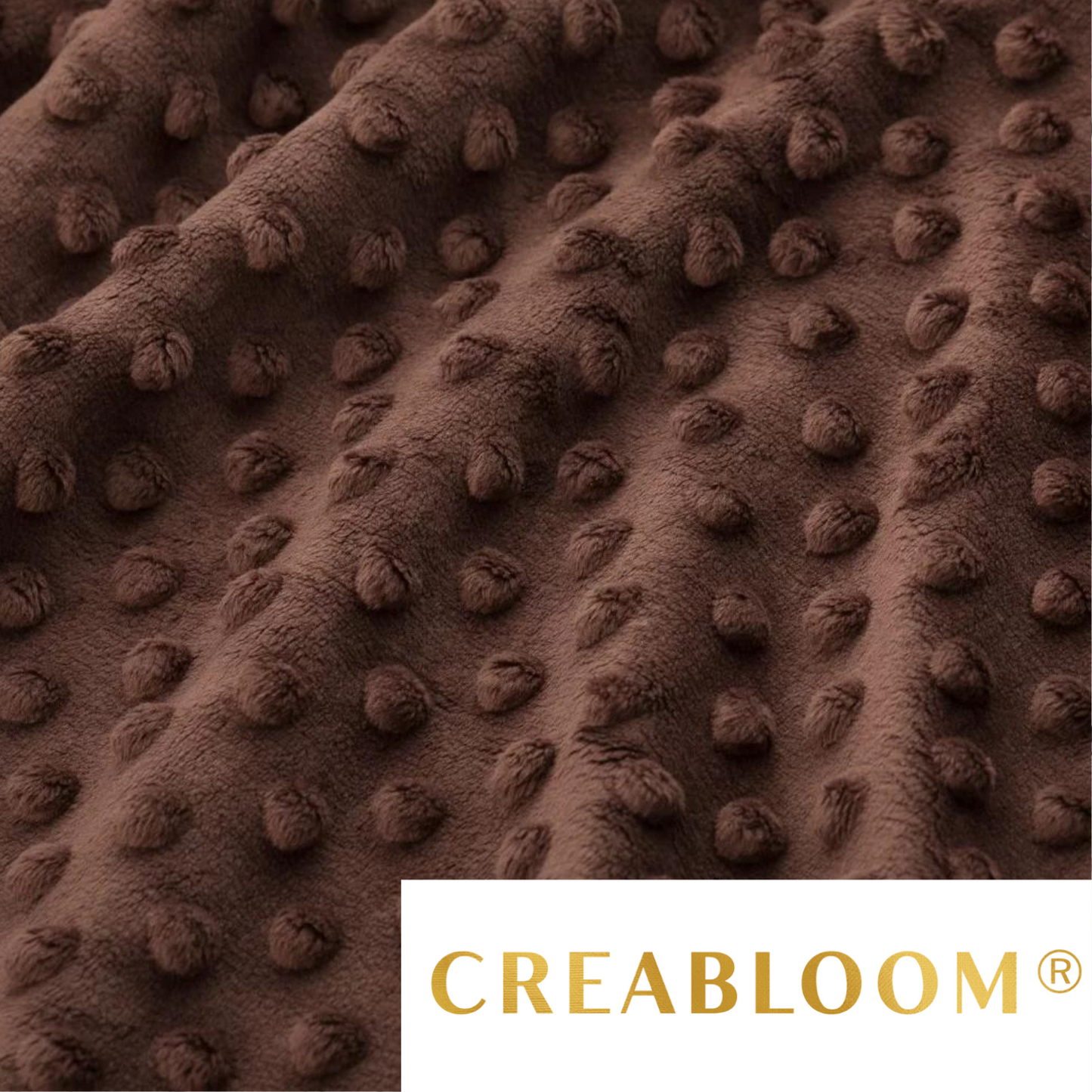 Cappuccinobrauner Minky-Stoff