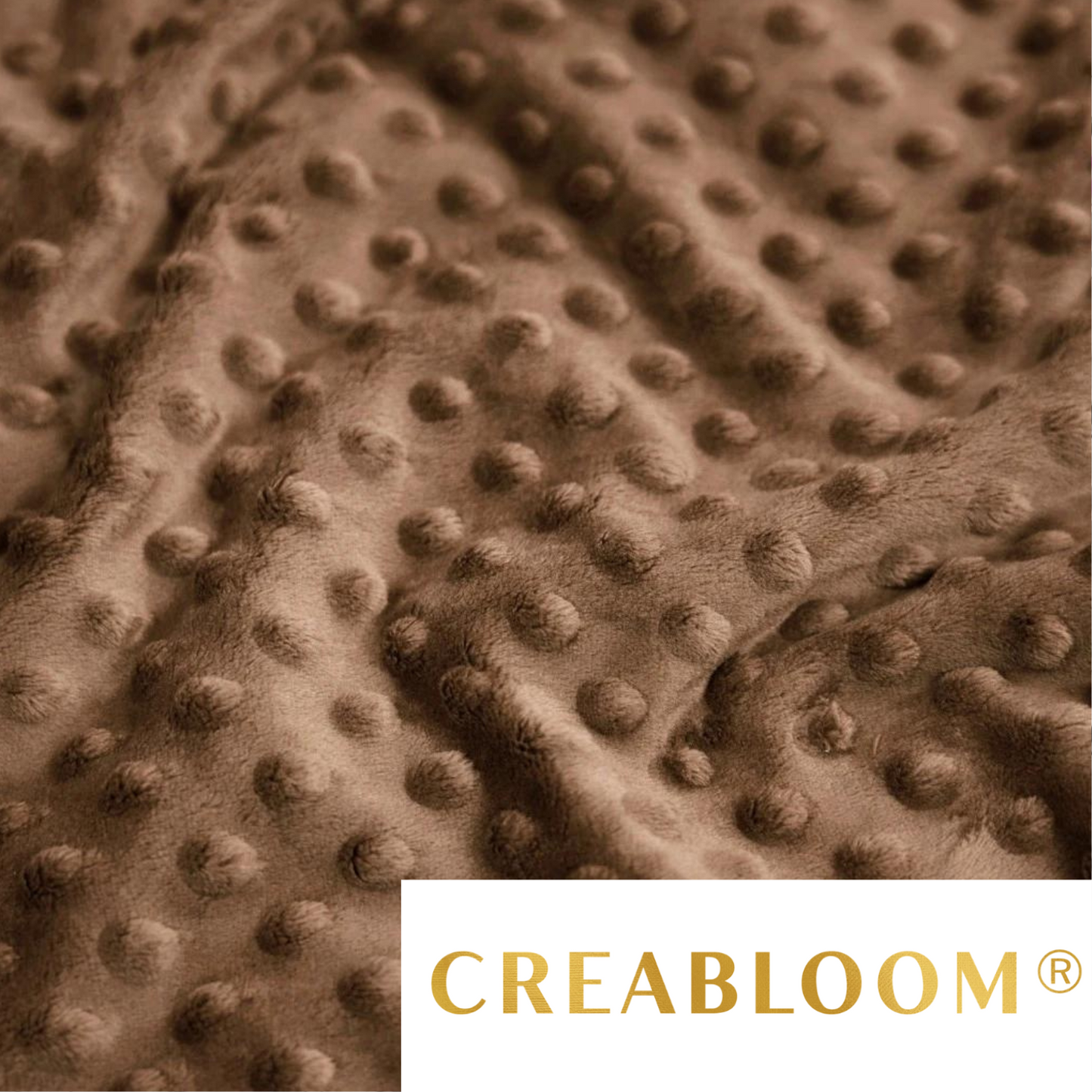 Hellbrauner Minky-Stoff